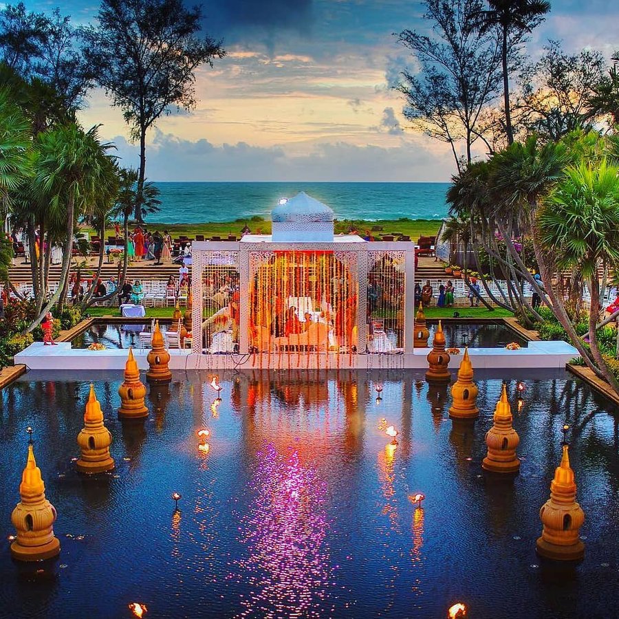 poolside mandap