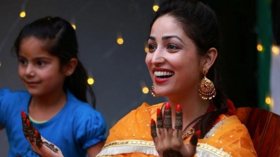 yami gautam haldi look