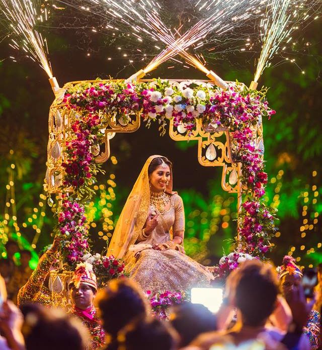 bride in an old style doli