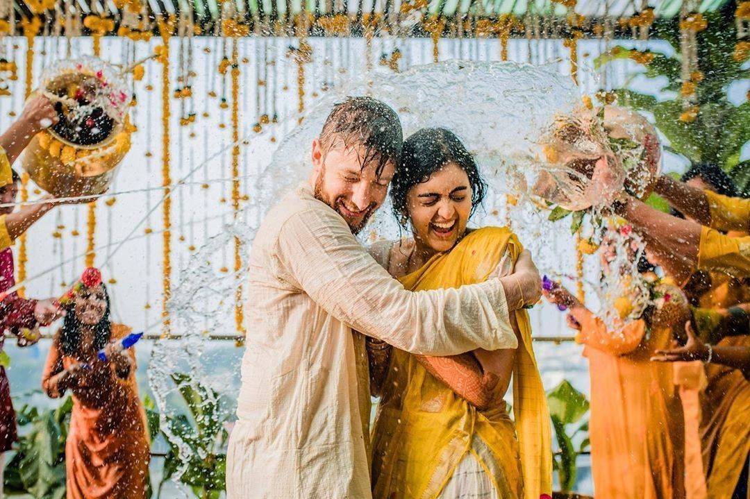 Brides that ditch basic yellow for their haldi look