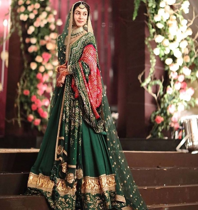 bandhani dupatta look