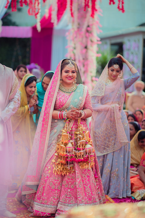 bubblegum pink lehenga