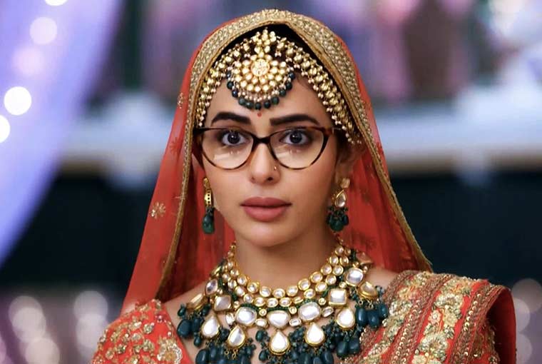 glasses wearing bride